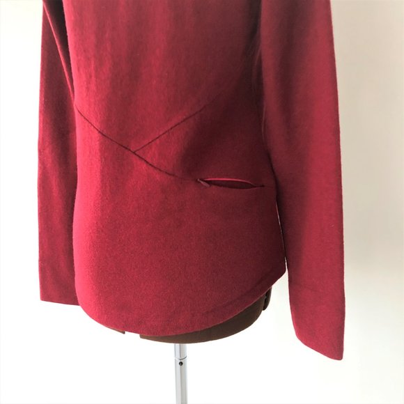 Wool Blend 1/4 Zip Sweater with Lumbar Pocket - Picture 4 of 8